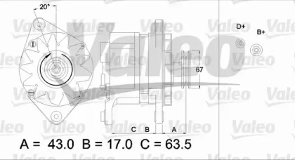 Генератор VALEO 436587