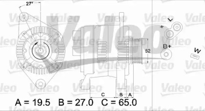 Генератор VALEO 436616