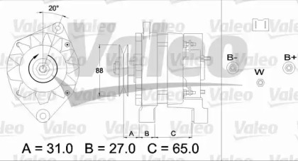 Генератор VALEO 436651