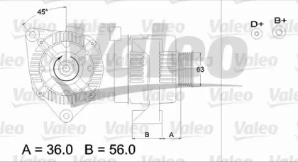 Генератор VALEO 436668