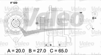 Генератор VALEO 436697