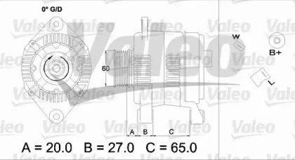 Генератор VALEO 436698