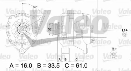 Генератор VALEO 436720