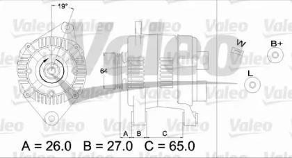 Генератор VALEO 436737