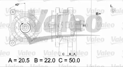 Генератор VALEO 436749