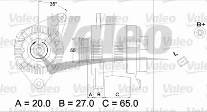 Генератор VALEO 437196