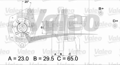 Генератор VALEO 437307