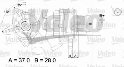 Генератор VALEO 437319