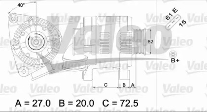 Генератор VALEO 437363