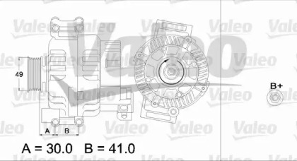 Генератор VALEO 437374