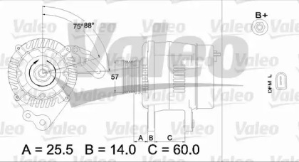 Генератор VALEO 437402