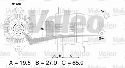 Генератор VALEO 437408