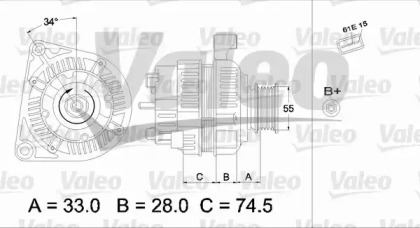 Генератор VALEO 437421