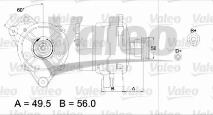 Генератор VALEO 437438