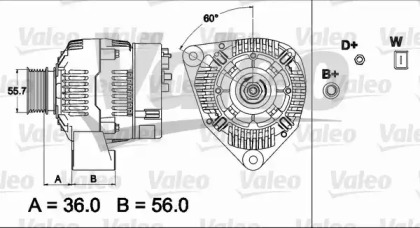 Генератор VALEO 437499