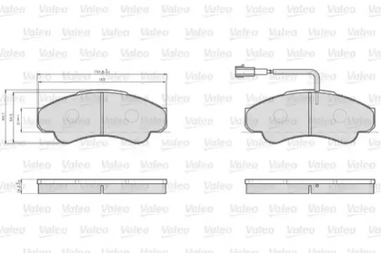 Комплект тормозных колодок VALEO 872919