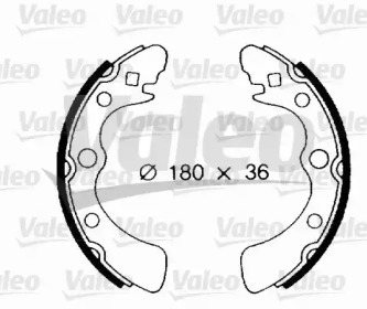 Комлект тормозных накладок VALEO 562679