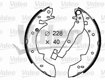 Комлект тормозных накладок VALEO 562615