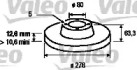 Тормозной диск VALEO 186180