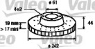 Тормозной диск VALEO 186431