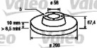 Тормозной диск VALEO 186503