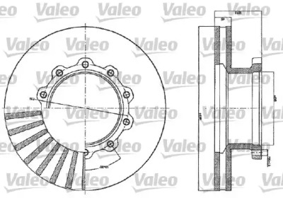 Тормозной диск VALEO 187116