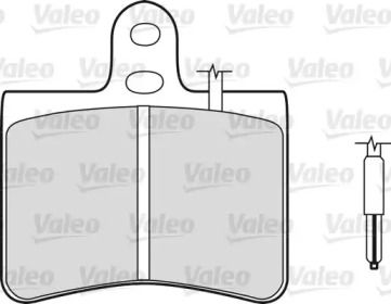 Комплект тормозных колодок VALEO 598145