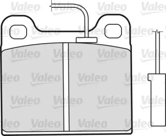 Комплект тормозных колодок VALEO 598350