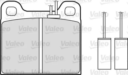 Комплект тормозных колодок VALEO 551035