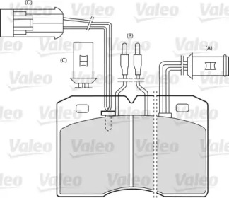 Комплект тормозных колодок VALEO 540546