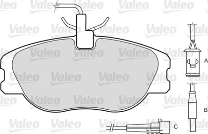 Комплект тормозных колодок VALEO 540496