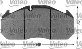 Комплект тормозных колодок VALEO 541651