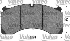 Комплект тормозных колодок VALEO 541686