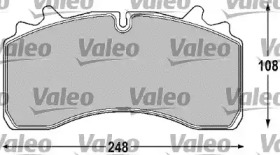 Комплект тормозных колодок VALEO 541682