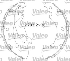 Комлект тормозных накладок VALEO 553900