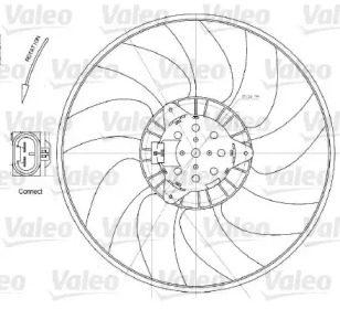 Вентилятор VALEO 696028