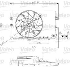 Вентилятор VALEO 696130