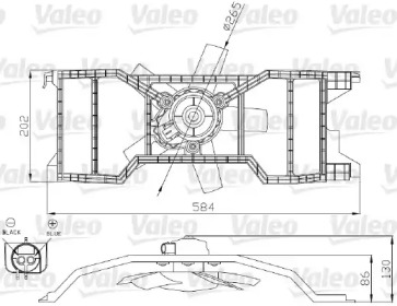 Вентилятор VALEO 696277