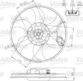 Вентилятор VALEO 696280