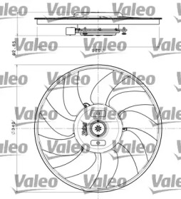 Вентилятор VALEO 696349