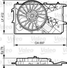 Вентилятор VALEO 696373