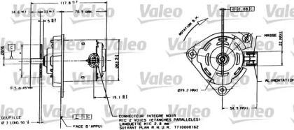 Электродвигатель VALEO 698015