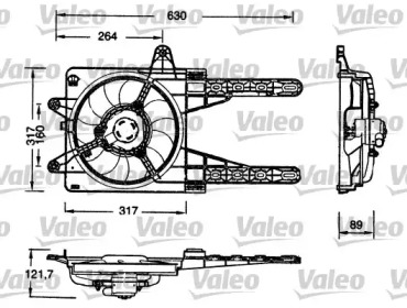 Вентилятор VALEO 698178