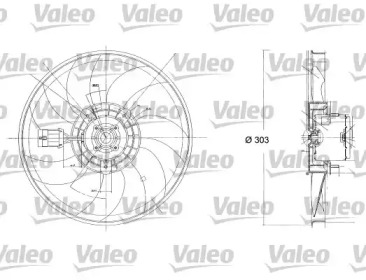 Вентилятор VALEO 698187