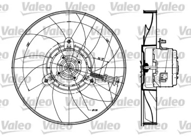 Вентилятор VALEO 698357