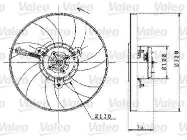 Вентилятор VALEO 698358