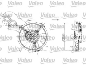 Вентилятор VALEO 698422