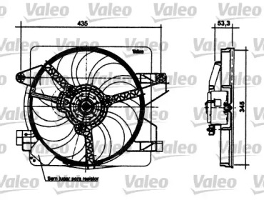 Вентилятор VALEO 698496