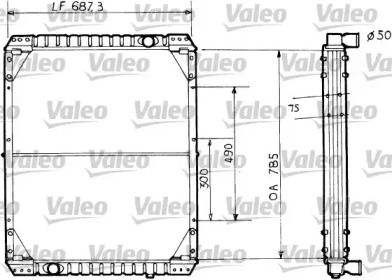 Теплообменник VALEO 730733