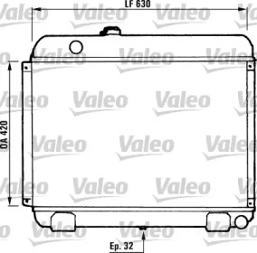 Теплообменник VALEO 730881